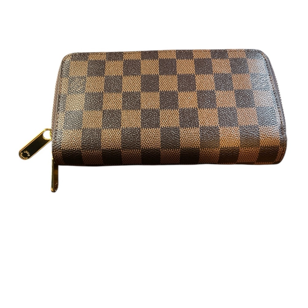 Louis Vuitton Damier Ebene Clemence Double Zip Wallet